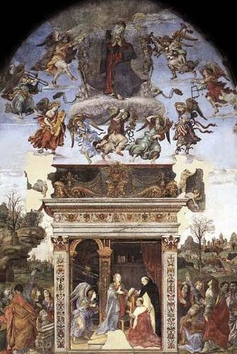 Filippino Lippi Assumption and Annunciation Norge oil painting art